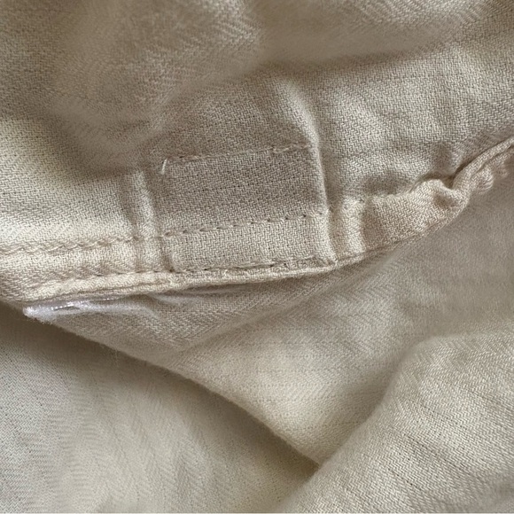 Mountain Hardwear Cream Long Sleeve Cotton-Linen Blend Tunic Top Women’s M - Picture 5 of 6